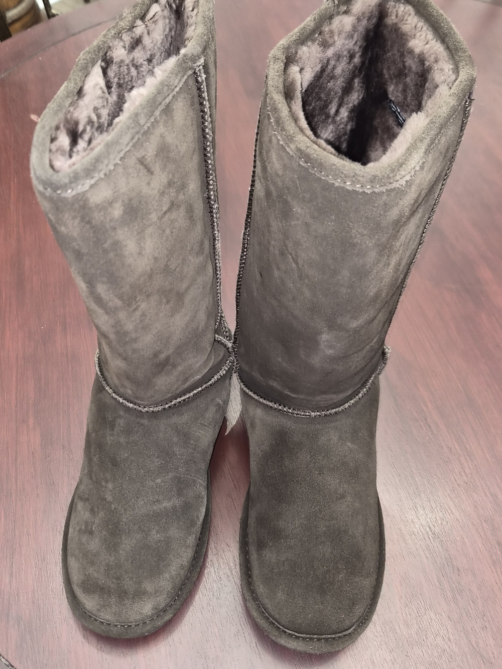 Back to School - Women’s Björndal Brown Suede Shearling Winter Boots Size 11 - Picture 5 of 8